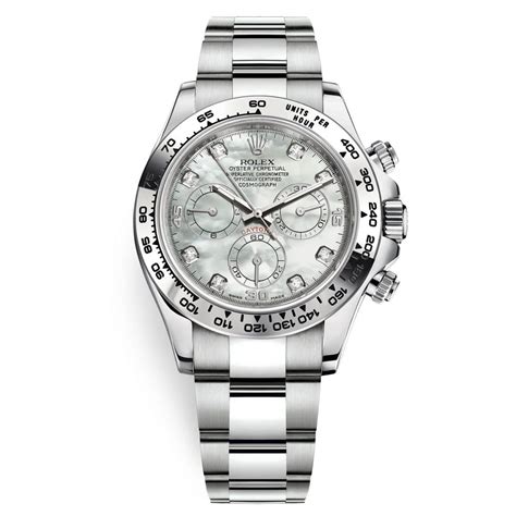 rolex daytona white gold mop